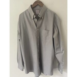 Brooks Brothers The Original Polo Shirt Cotton Charcoal Size 16.5-6/7